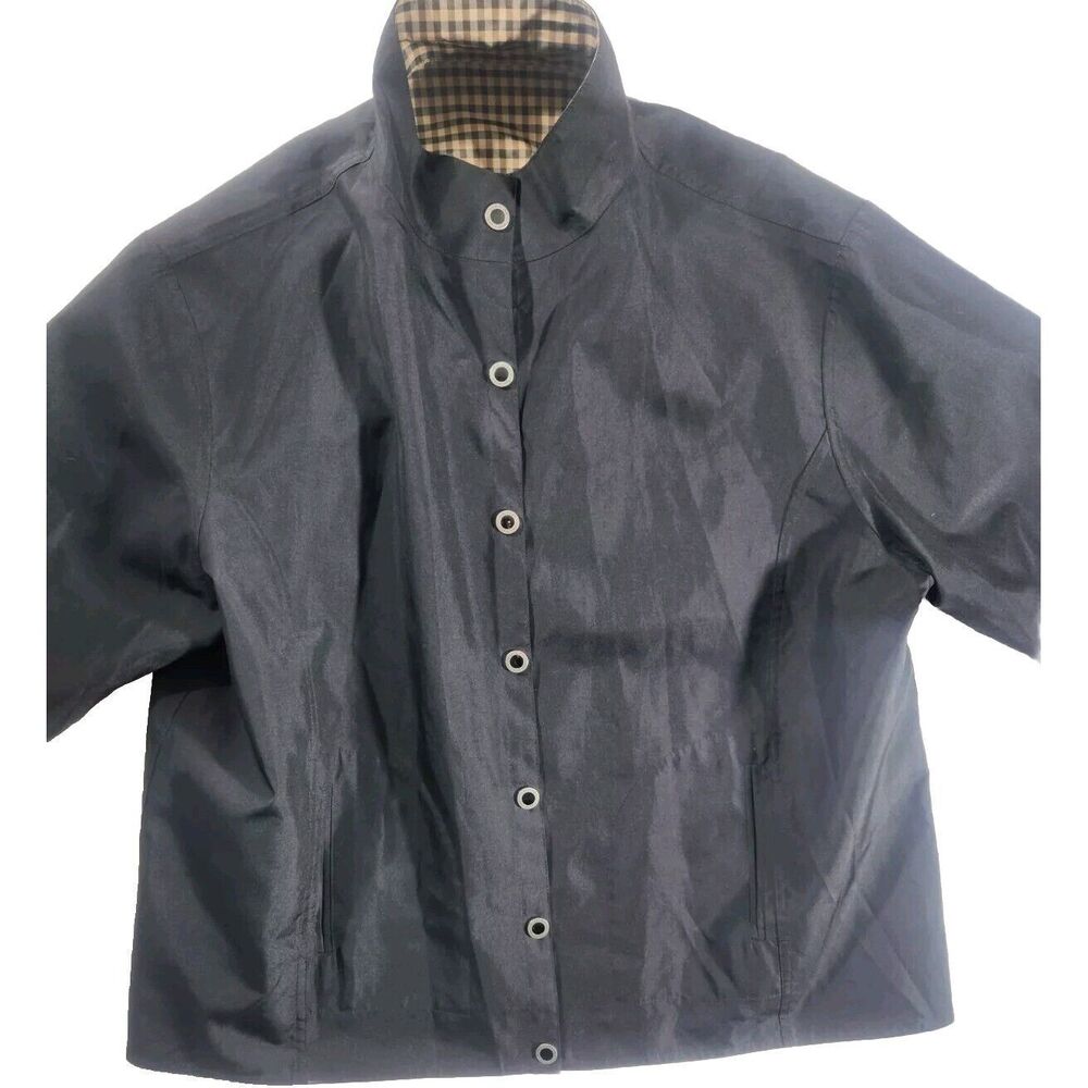 LONGABERGER Homestead PAK-A-JAK  Ladies  REVERSIBLE  Rain Jacket Size 2X